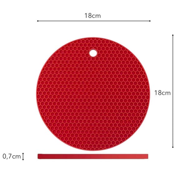 Sett med 4 multifunksjonelle varmebestandige gryteunderlag, tåler oppvaskmaskin