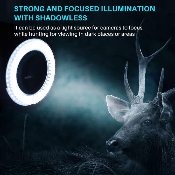 144 LED miniskop ringlys 0 - 100% justerbar lampe for miniskop ringlys
