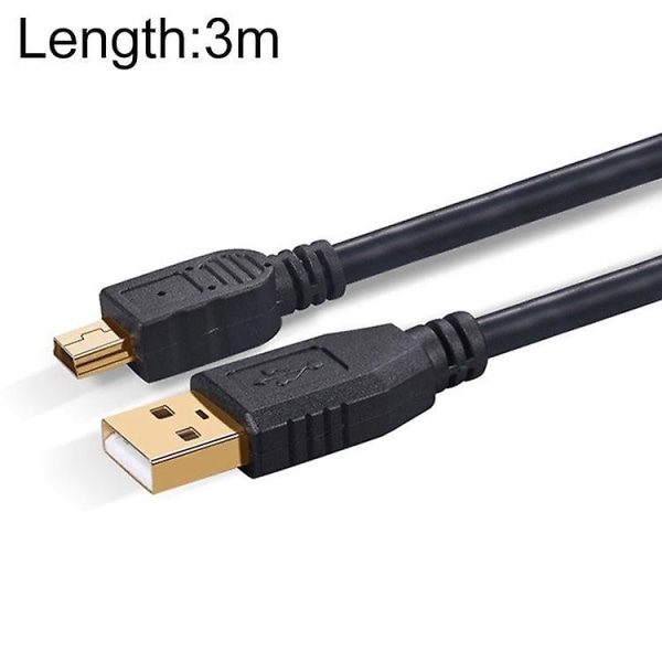 3 m mini 5-stift till USB 2.0 kameraförlängningsdatakabel