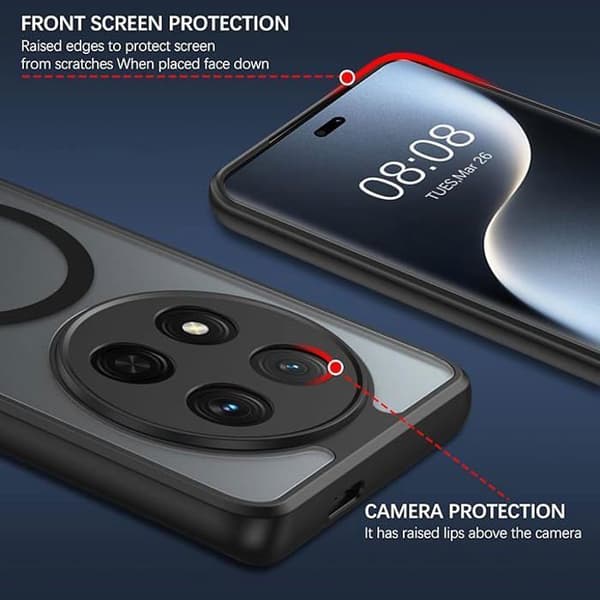 Protective Case Magnetic Case for Honor Magic 7 Lite/X9C/X60 Pro (6.78 inch), MagSafe-Compatible Honor Magic 7 Noir Honor Magic 7 Noir