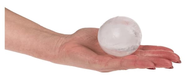 Ice Cube Mold Ball XL - Round Shape for Ice - 11 x 8 cm Transparent transparent