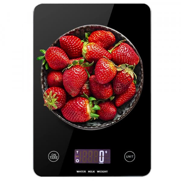 Digital Glass Kitchen Scale with LCD - 5KG