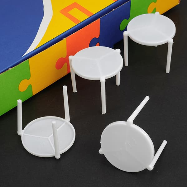 100 stk. Pizza Saver Stand Hvid Plast Stativ Stabelbar Fastgørelsesstativ 100PCS