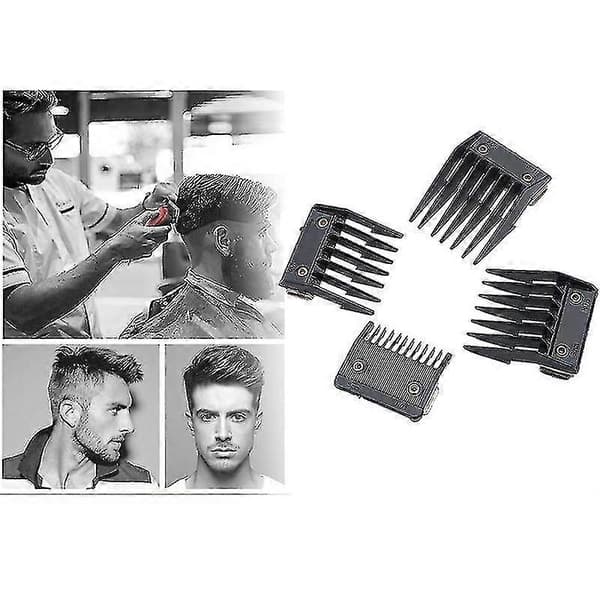 Metal Back Clip Guide For Wahl With 4 Attachment Combs (3mm, 6mm, 9mm, 12mm)