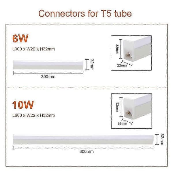 LED T8-rør 220V 9W/14W/18W 0,3m