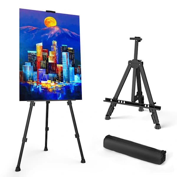 60-inch Two-Stage Easel Stand, Height Adjustable 17-60 inches, Tripo