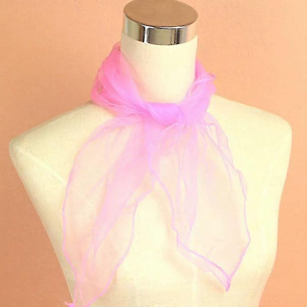 60 cm Square Gauze Scarf, Dance Performance, Silk Scarf, Chiffon Scarf, Women's, 12 pieces
