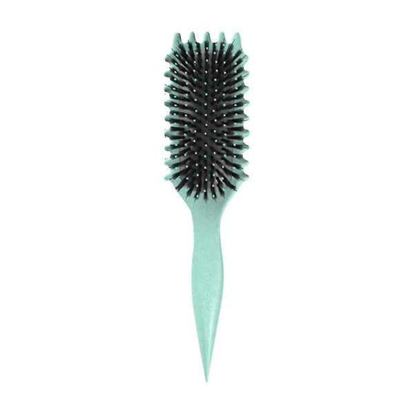 Lockigt hårborste - Bounce Curl Brush, Define Styling Brush för uträtning, Boar Brush Hair Brush Styling Brush Green