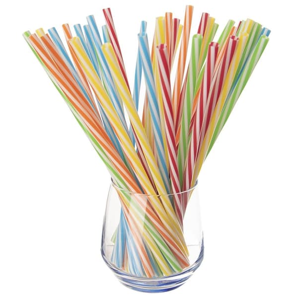 Återanvändbara sugrör i olika färger - 50-pack polypropen