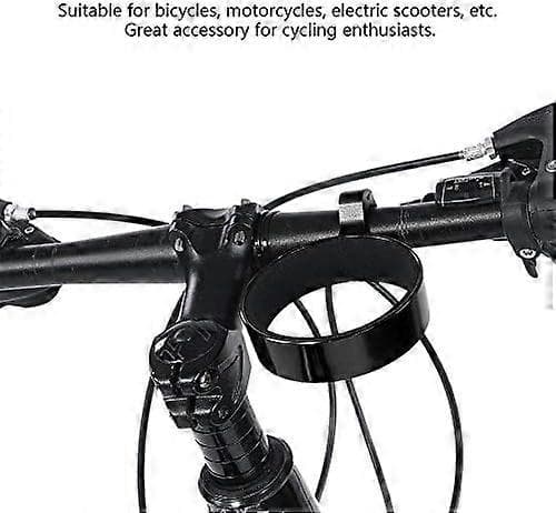 Cykelstyr-vandflaskeholder i aluminiumslegering til cykling (Sort)