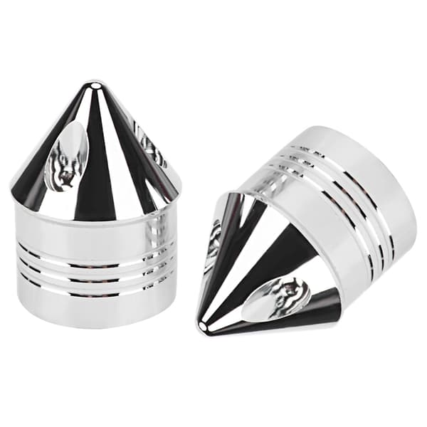 Motorcycle Axle Cover Chrome Thin Cut Nut Black Replacement Accessory (Electroplated)