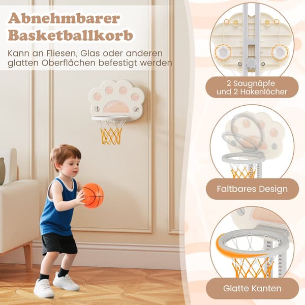 3-i-1-idrottscenter för barn: Basket, fotboll, golf