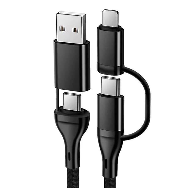 4-i-1 Ladekabel Pd Multifunksjonell Hurtiglading Datakabel