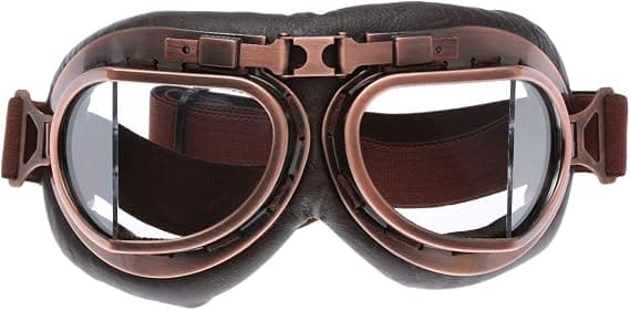 Solbriller Goggles Vintage Steampunk ABS Farvede Linser Motocross
