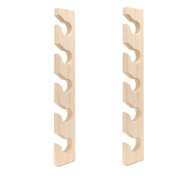 2 Pcs Wall Hat Rack Wood Baseball Caps Organizer Wall Mount Baseball Hat Holder Vertical Hat