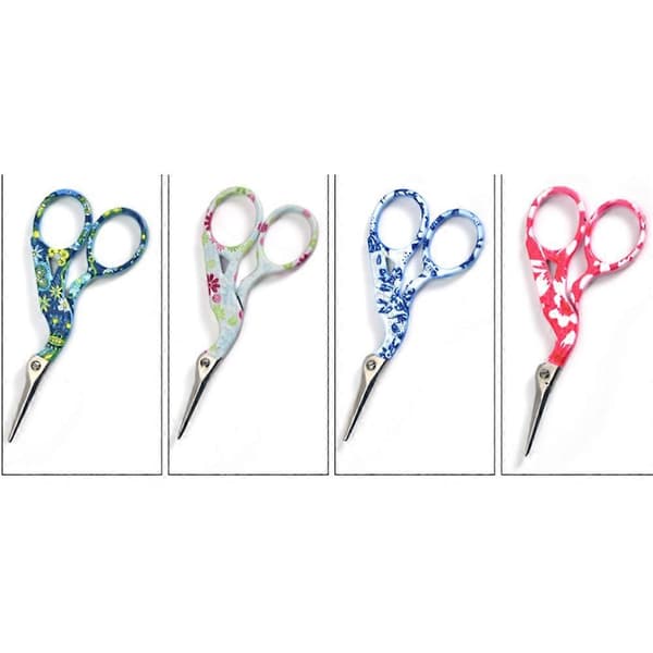 Multifunctional Craft Tool, Embroidery Scissors with Sharp Blades, for Sewing, Handicraft and DIY Projects, Lightweight Construction 9.4 cm (4 pcs)
