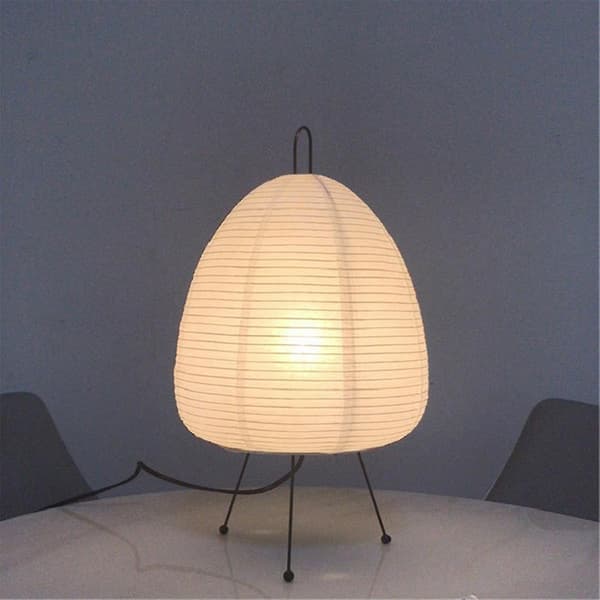 Japansk rispapperslampa LED bordslampa vardagsrum sovrum sängbord studierum hotell hem stativ
