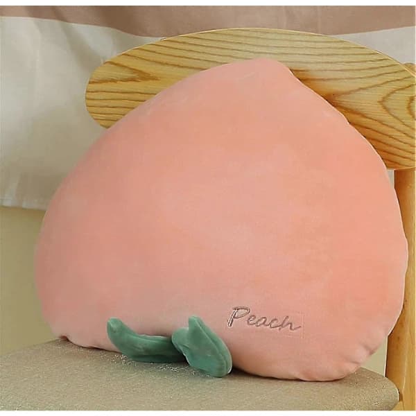 Peach Shaped Pillow & Creative Fruit Pillow & Vivid Plush Stuffed Cushion 45 cm (17.7\")