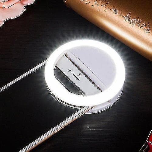 Selfie Ring Light Oppladbar Bærbar Clip-on Selfie Fill Light Med 36 Led Fo