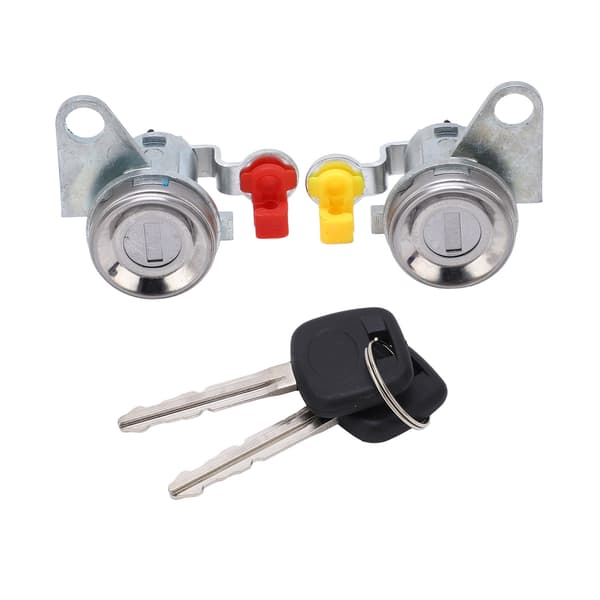 1 par bildørlåsecylinder med nøgler 69052 12360 Rustfri erstatning for COROLLA AE110 1996-2002
