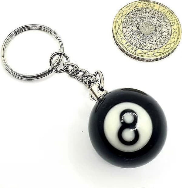8 Ball Musta Biljardipallo Avaimenperä