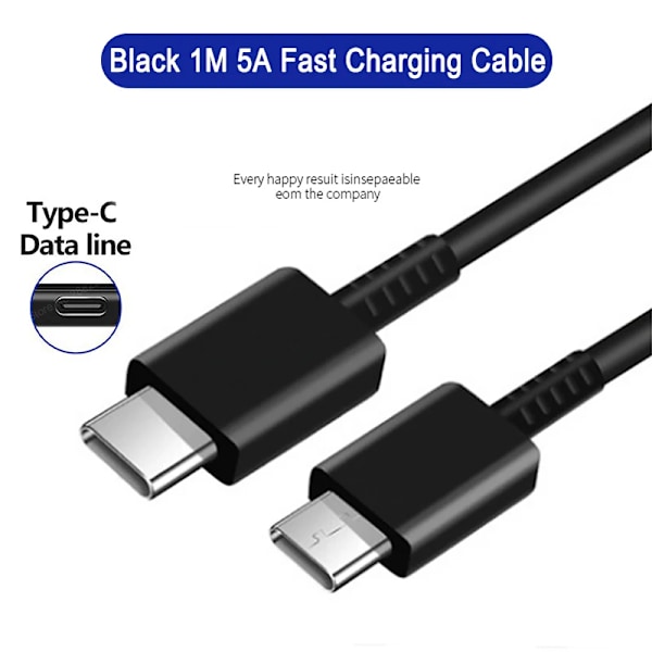 PD 45W USB C Oplader Super Hurtig Opladning Til Samsung Galaxy S24 S23 S22 Ultra A54 A15 A55 5G Telefon Oplader Ny K 1M Black TypeC Cable