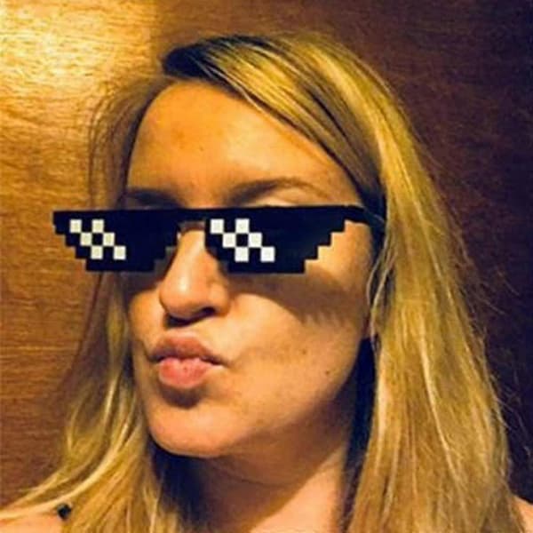 Thug Life -lasit 8-bittiset pikseliaurinkolasit