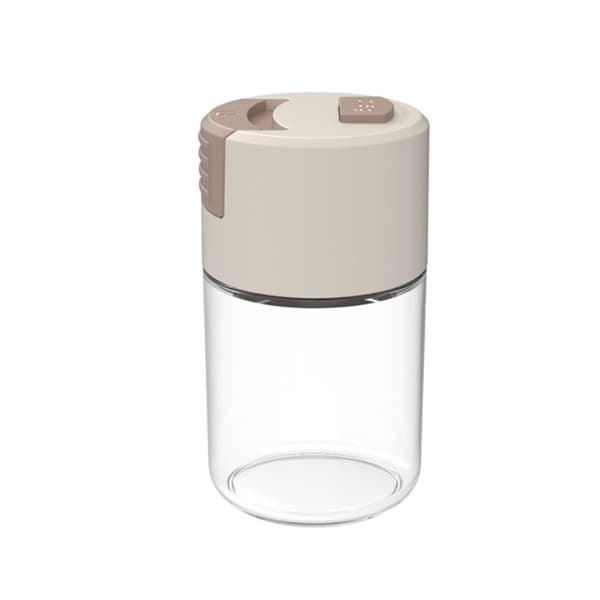 Creative Spice Container, Airtight Seal, Moisture-proof, Storage Box, Beige