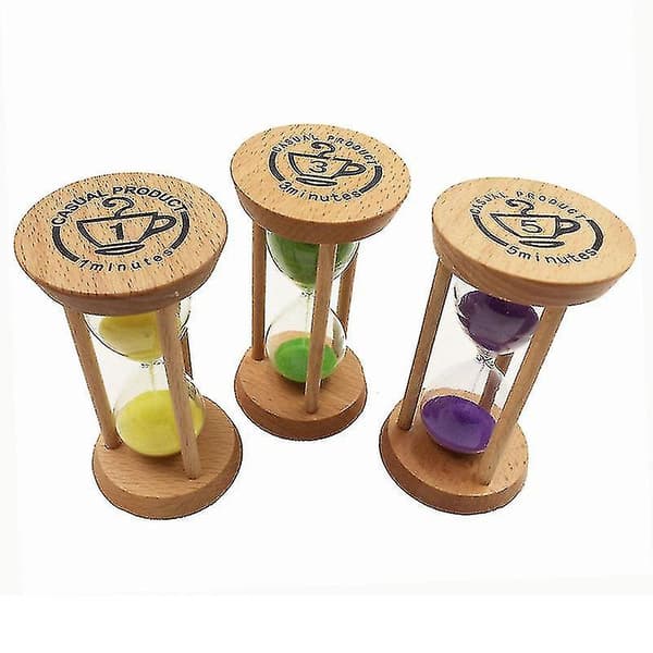 Timeglass i tre 30 sekunder+1 + 2 + 3 + 5 +10 minutters timer Kreativ gave Studiedekorasjon-4