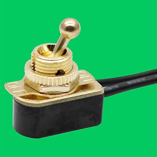 AC 250V 6A På/Av Forhåndskoblet Standard Vippebryter Med Kabel MT-2021 SPST