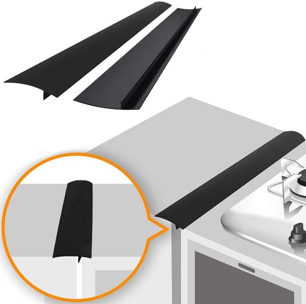 Stove trim - keeps clean between stove and cabinet 61.5 cm Black 1-pack