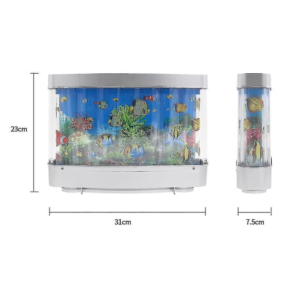 Aquarium lamp with artificial tropical fish - Moving LED tank decoration and lighting effects
