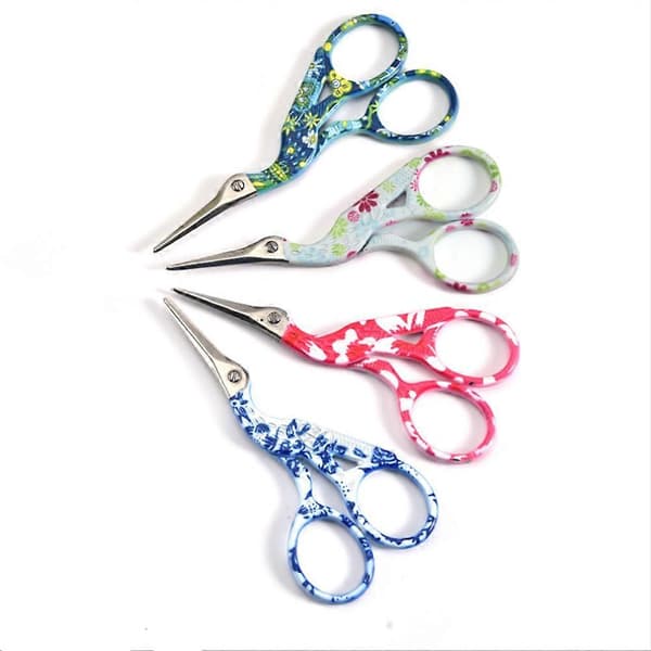 Multifunctional Craft Tool, Embroidery Scissors with Sharp Blades, for Sewing, Handicraft and DIY Projects, Lightweight Construction 9.4 cm (4 pcs)