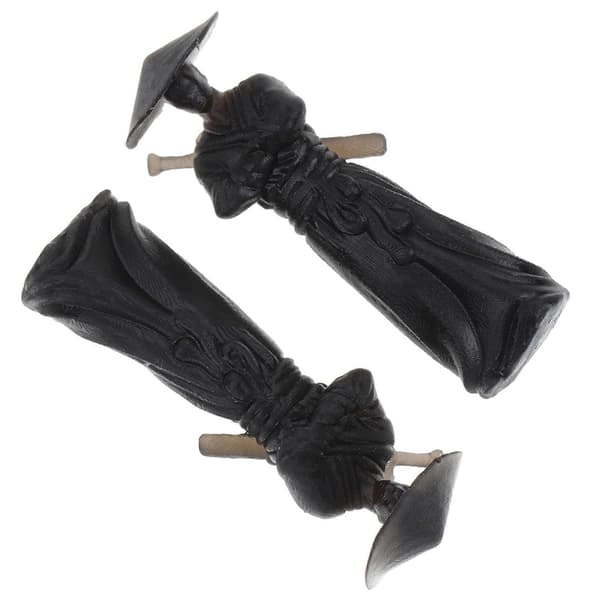 2 stk Mini Ninja Figurer Dekorative Ninja Statuer Hjemmekontordekorasjon Mini Actionfigurer