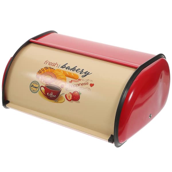 Hot Sale! Bread Box Kitchen Bread Storage Bread Basket Countertop Bread Box Kitchen Metal Bread Container-Glad