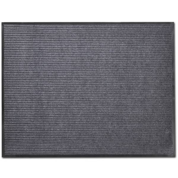 vidaXL Ovimatto PVC Harmaa 90 x 120 cm harmaa Grå gray