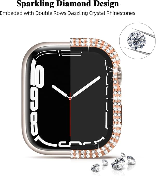 Bling-deksel for Apple Watch Series 6 5 4 SE 40mm