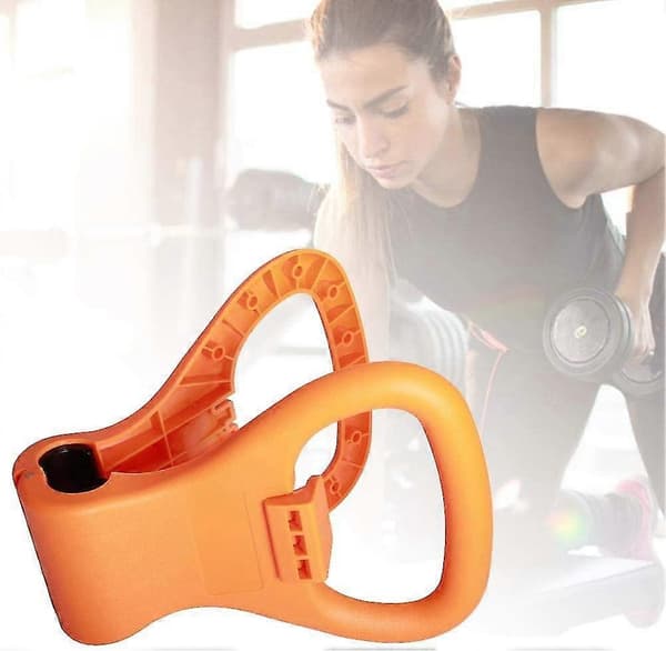 Vægtgreb Kettlebell Justerbart Bærbart Træningsudstyr til Rejser (1 stk Orange)