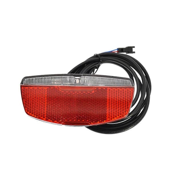 E-cykel baglygte LED cykelbaglygte 6V-48V med reflektor