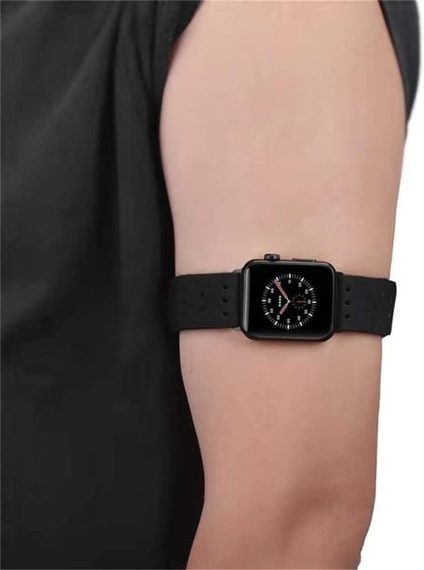 Sport Edition Armbånd til Apple Watch Sort 38/40/41mm Elastisk Åndbart Lycra