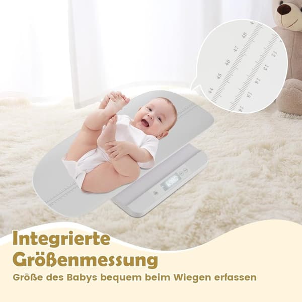 Digital babyvekt med avtagbart brett, intervall 50 g–150 kg