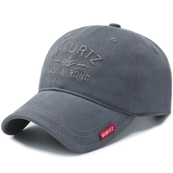 Grå - Justerbar Baseballcaps Golfhatt Motorsykkel Truckercaps Str