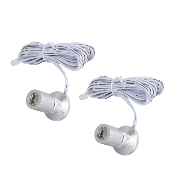 5V USB LED-spotlight silver för smyckesskåp (1-2 st)