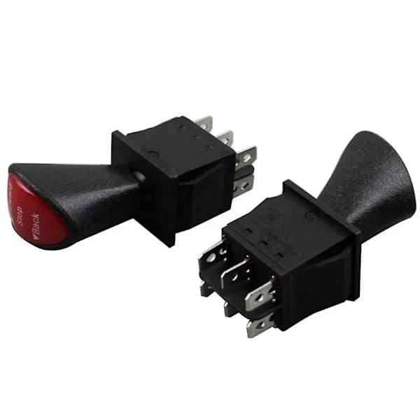 Forward-Stop-Reverse DPDT 6-Pin Latching Rocker Switch KCD4-604-6P Car Switch Black Red