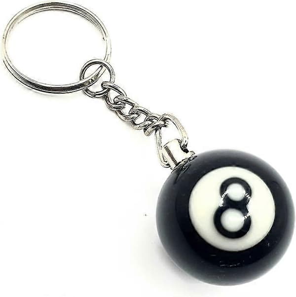 8 Ball Musta Biljardipallo Avaimenperä