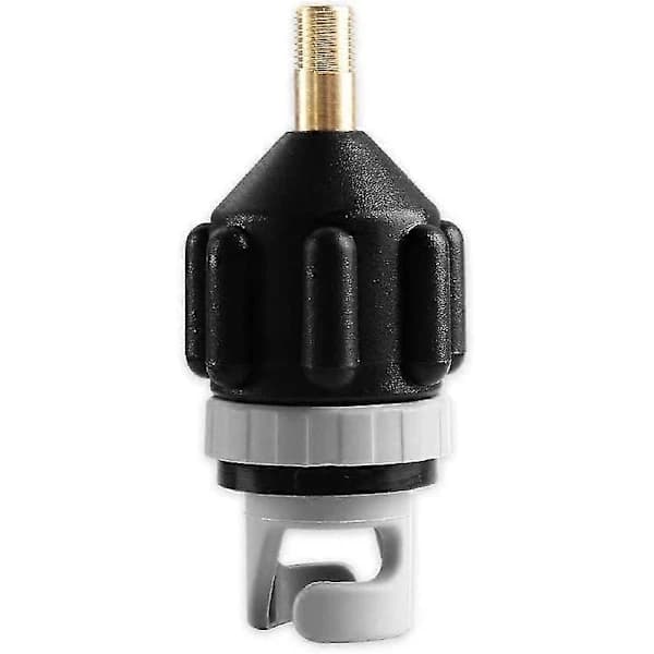Kajakadapter, Kajakbåt Luftpump Luftventiladapter, Standardventiladapter, Stand Up Paddle Board Nautisk Flotte Sup Pumpadapter svart