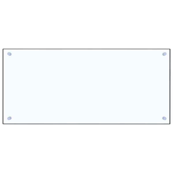 vidaXL Splashback transparent 90x40 cm tempered glass Transparent transparent
