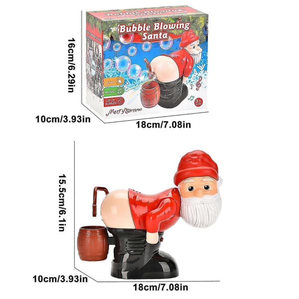 Santa Claus Bubble Machine Toy Music Automatic Farting Bubble Blower