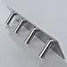 Self-adhesive stainless steel coat hooks decorative sticker wall