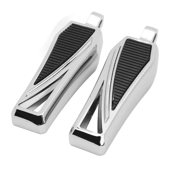 1 Pair Motorcycle Foot Pegs Angled Adjustable Footrests Replacement for Davidson